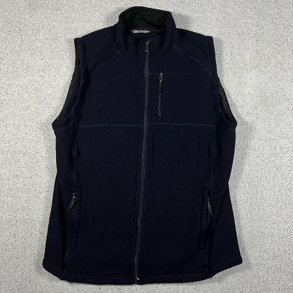 Smartwool Vest Mens L Blue Full Zip Merino Wool Outdoor Performance Hiking